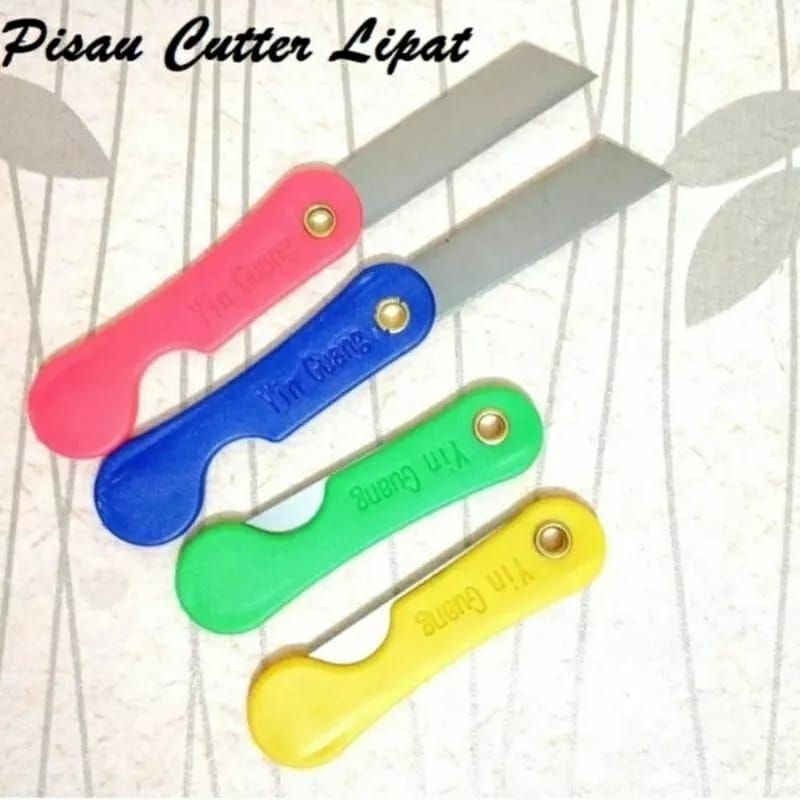 Jual [ PCS ] CUTTER LIPAT / SILET LIPAT / PISAU LIPAT / CUTTER MINI ...