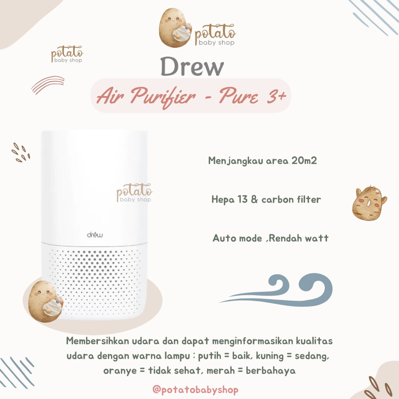 Drew pure deals 3 air purifier