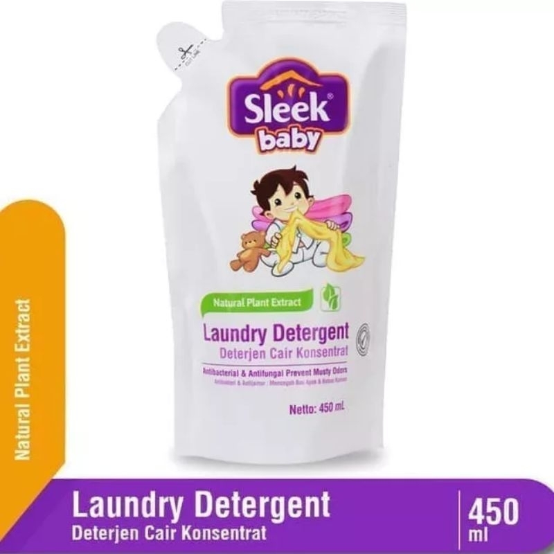 Jual Sleek Baby Laundry Detergent 450ml (Refil) Shopee Indonesia