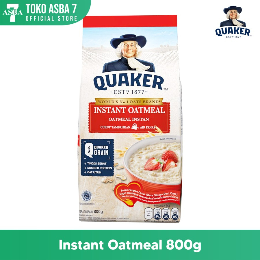 Jual Quaker Quick Cooking Oatmeal 800g Shopee Indonesia