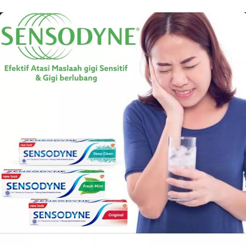 Jual Sensodyne Pasta gigi Untuk Gigi Sensitive & Masalah Gigi & Gusi