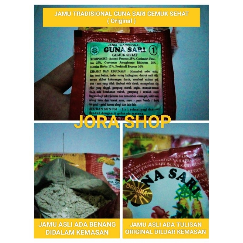 Jual Jamu Tradisional Guna Sari Gemuk Sehat Original Atau Asli Shopee Indonesia 5686