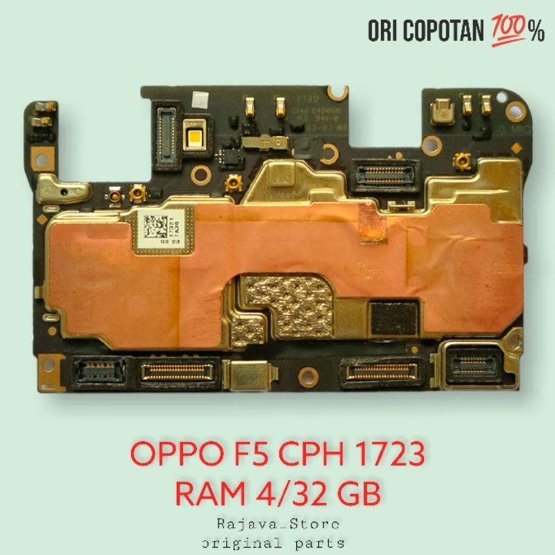 Jual Mesin oppo f5 cph 1723 ram 4 32 GB normal tested garansi ori