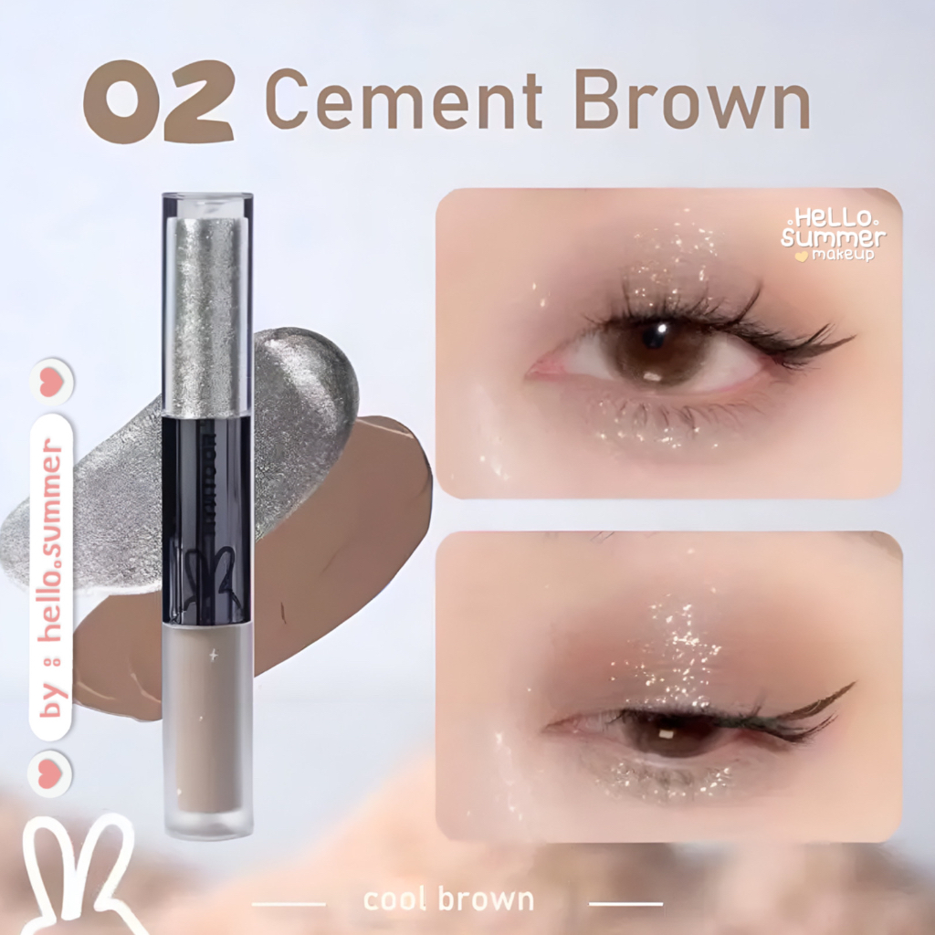 Jual CAPPUVINI Bunny Liquid Matte & Glitter Eyeshadow 2in1 Korean Eye ...