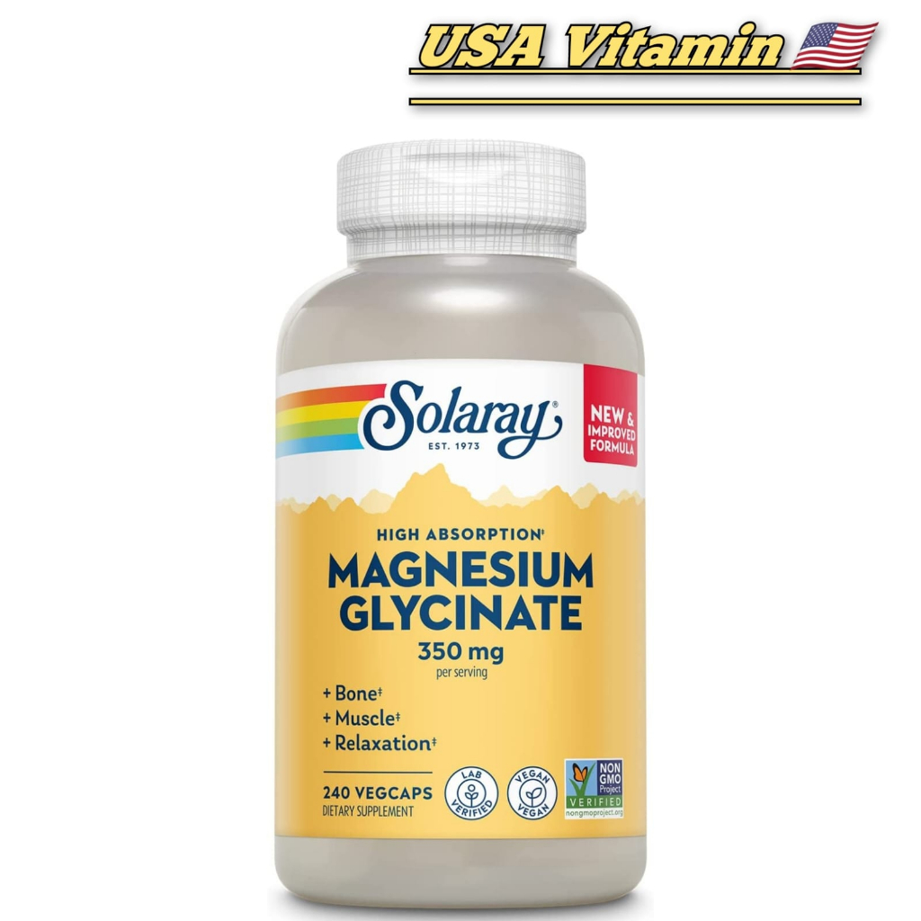 Jual Solaray Magnesium Glycinate 350 mg Higher Absorption 240/120 ...