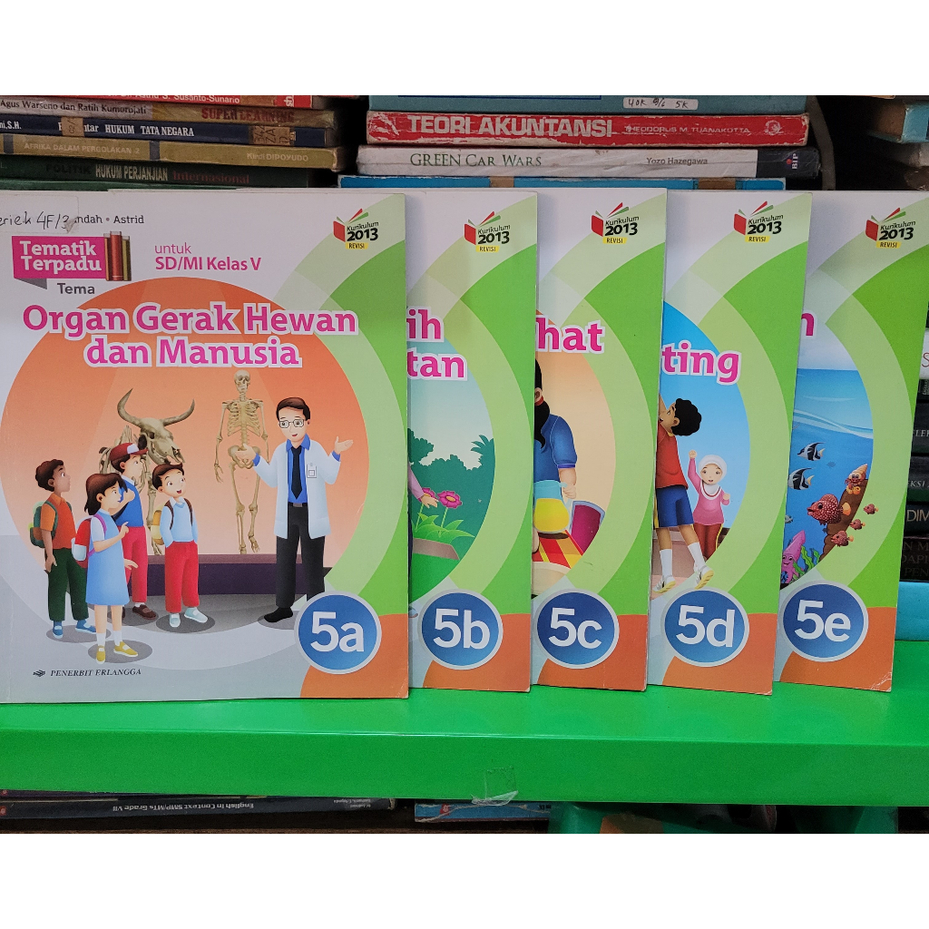 Jual BUKU BEKAS TEMATIK TERPADU KELAS 5 SD ERLANGGA KURIKULUM 2013 ...