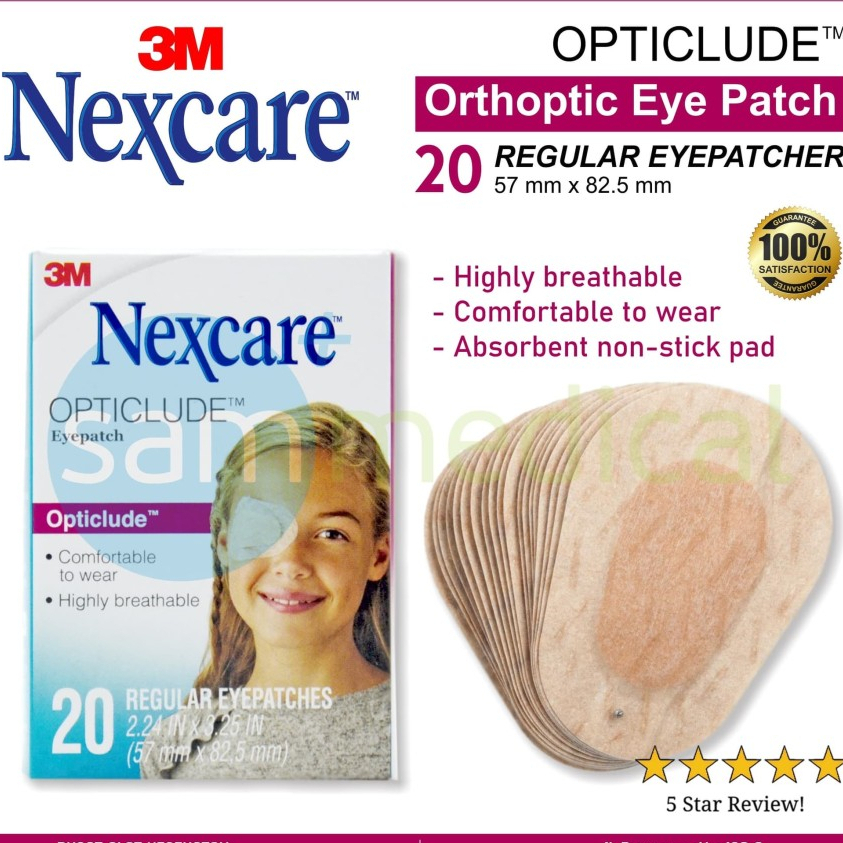 Jual 3m Nexcare Eye Patch Opticlude Penutup Mata 20 Shopee Indonesia