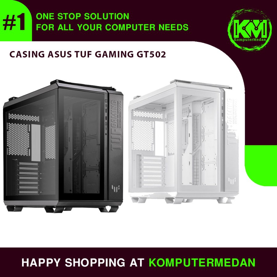 Jual CASING PC ASUS TUF GAMING GT502 Black / White | Shopee Indonesia