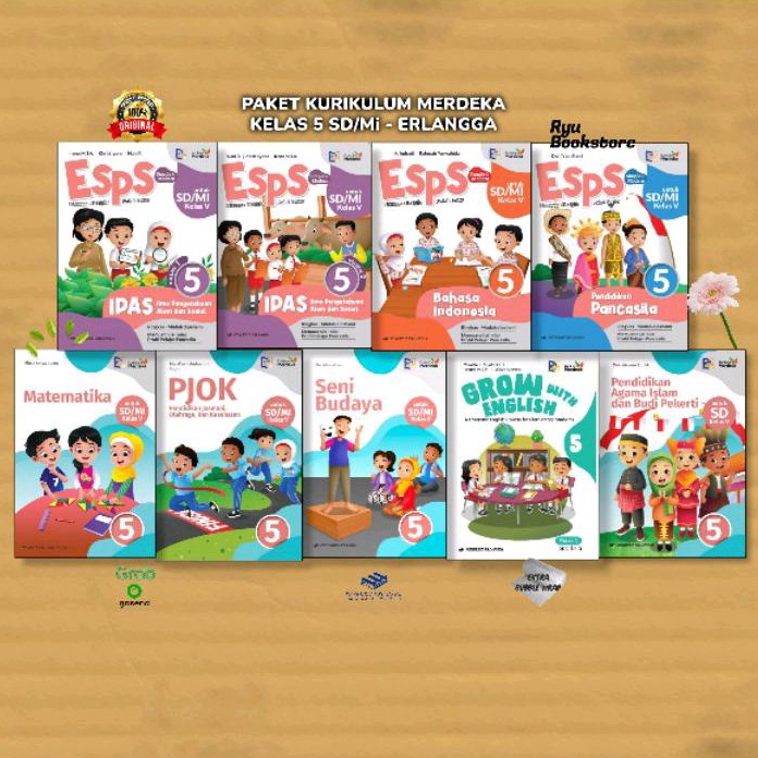 Jual Paket Kurikulum Merdeka Kelas 5 SD/Mi - Erlangga | Shopee Indonesia