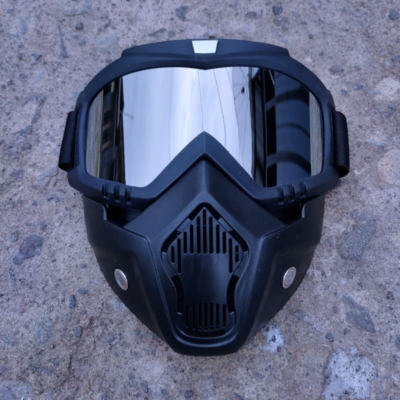 Jual KACA HELEM BOGO MODEL GOGLE MASK TOPENG RETRO CLASSIC | Shopee