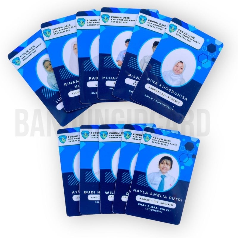 Jual Cetak Kartu Id Card Bahan Pvc Std Atm Cetak Kartu Peserta Member Card Kartu Pegawai 1969