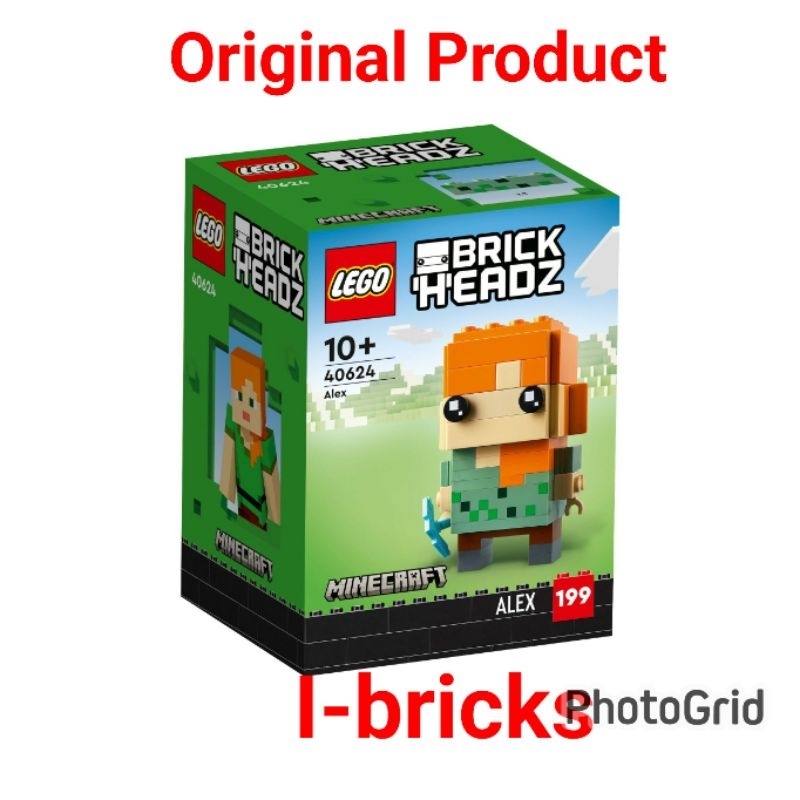 Jual Lego Brickheadz 40624 Minecraft Alex | Shopee Indonesia