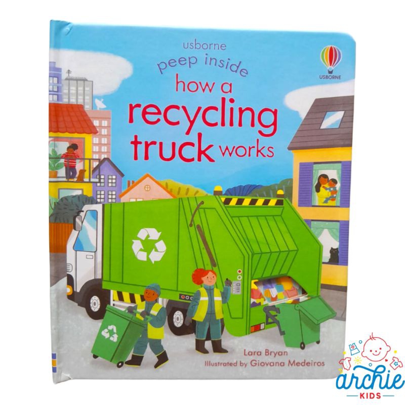 Jual Usborne Peep Inside How a Recycling Truck Works English ...