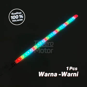Lampu Alis Rgb Running Flexyble Led Kolong 30 Cm Speedometer 12 V 24 V Variasi Motor Mobil Truk