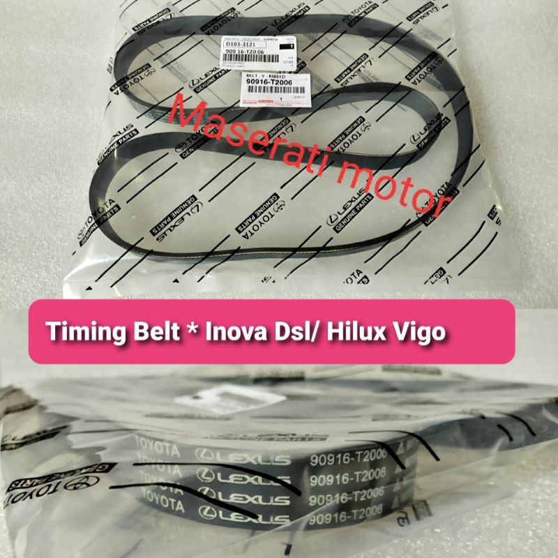 Jual TIMING BELT TOYOTA KIJANG INNOVA DIESEL/HILUX VIGO/FORTUNER ASLI
