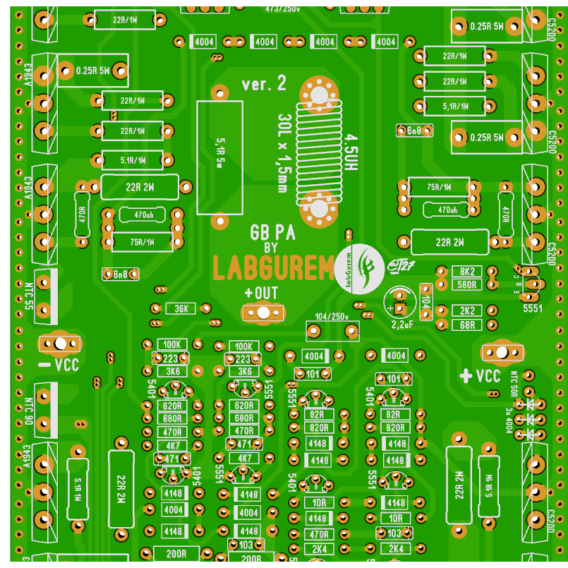 Jual PCB Ampli GB 3U Dauble Layer | Shopee Indonesia