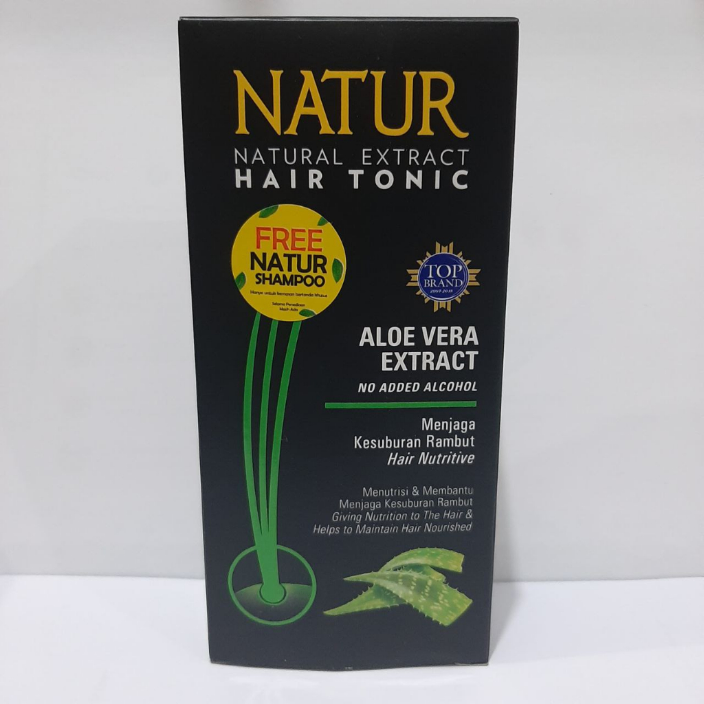 Jual NATUR NATURAL EXTRACT HAIR TONIC ALOE VERA ( FREE NATUR SHAMPOO ...