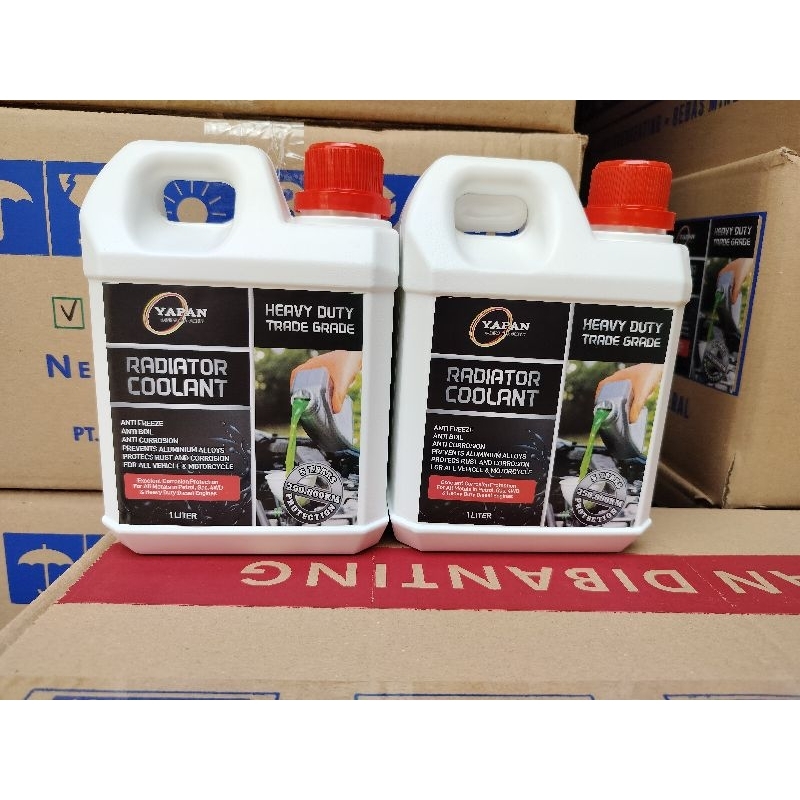 Jual air radiator coolant warna hijau 1liter yapan Shopee Indonesia