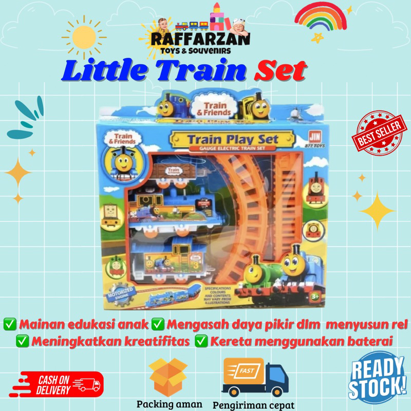 Jual Mainan Anak Kereta Api Ada Rel Pakai Baterai Kereta Api Train ...