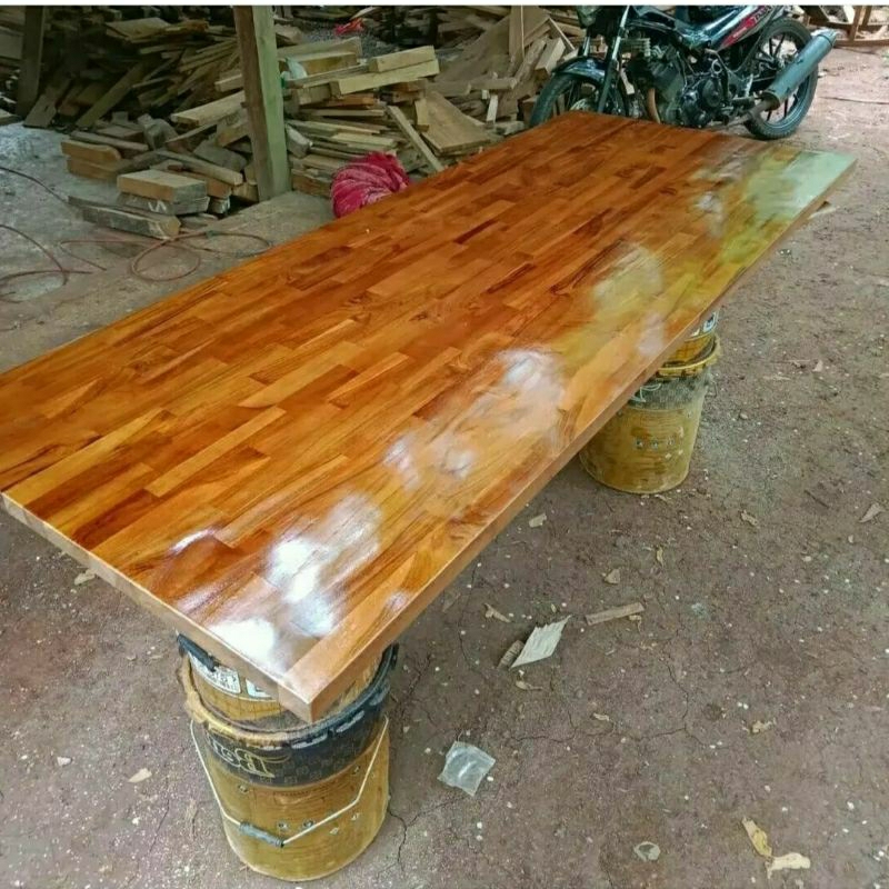 Jual TOP TABLE | DAUN MEJA FJL | PAPAN KAYU JATI | MEJA MINI BAR ...