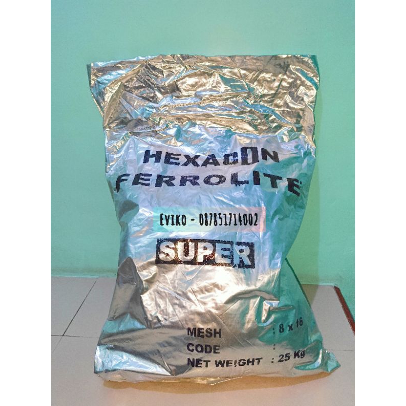 Jual Ferolite Super Media Filter Air Pasir Media Filter Ferrolite Super Hexagon Kemasan Kg