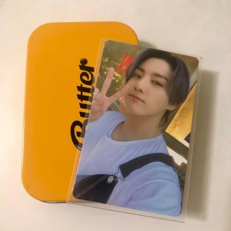 Jual PHOTOCARD JUNGKOOK BTS OFFICIAL WEVERSE BUTTER + TIN CASE PHOTOCARD SUGA BTS OFFICIAL
