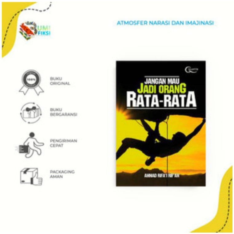 Jual Buku Motivasi Jangan Mau Jadi Orang Rata Rata Ahmad Rifai Rifan