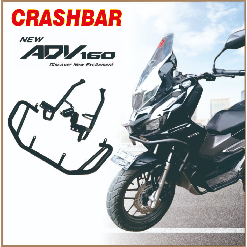 Jual Crashbar Adv Tubular Crashbar Honda Adv Pnp Kuat Tebal Croam Dan Hitam