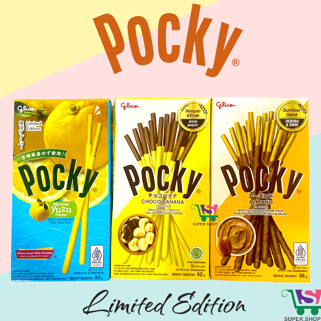 Jual Glico Pocky Stick 40gr All Varian - Pocky Pocky - Banana