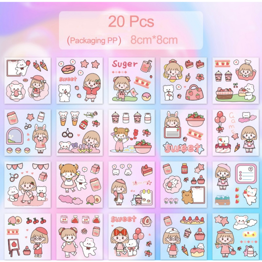 Jual STICKER ANAK WATERPROOF STIKER 20 PCS | Shopee Indonesia