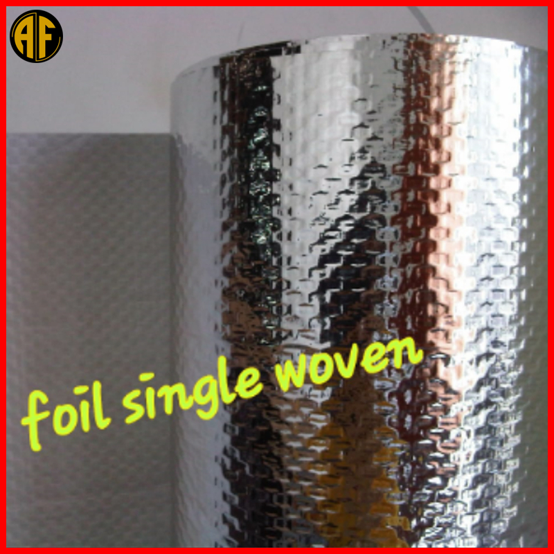 Jual Aluminium Foil Woven Metalizing Foil Single Side Peredam Panas