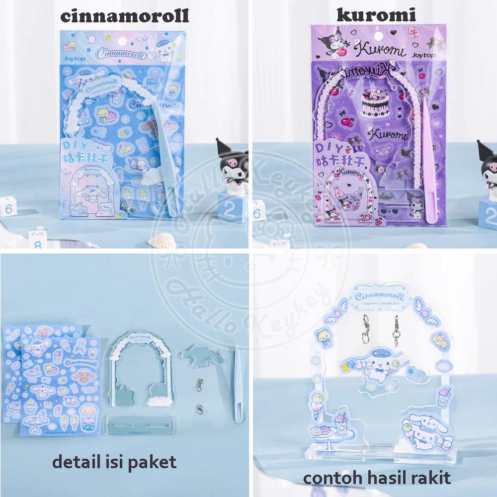 Jual DIY rakit pajangan akrilik cinnamoroll kuromi sanrio license ...