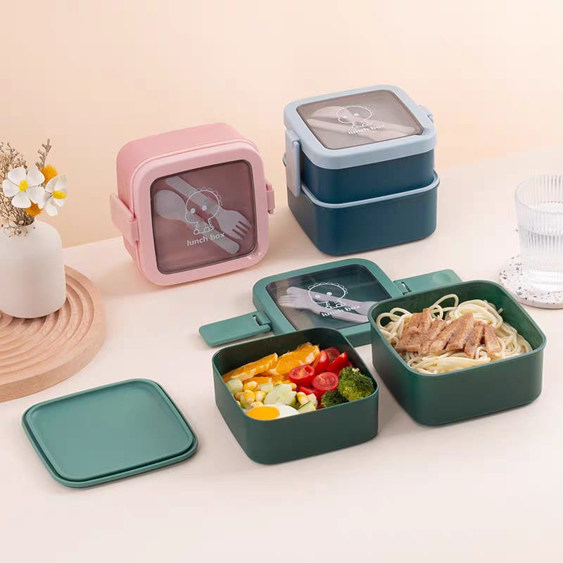 Brotzeit Pane Tempo Lunch Box 3 In 1 In Acciaio Inox - Contenitore Per Cibo Con Vaschetta Interna - 15,5x11x8,4 Cm - 3