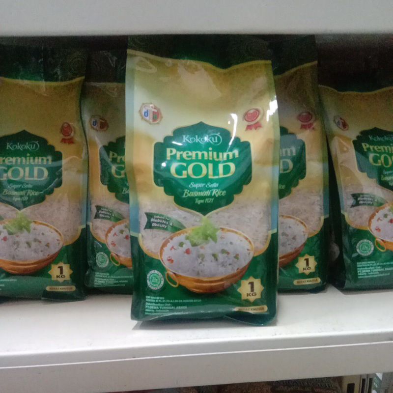 Jual KOKOKU PREMIUM GOLD BASMATI RICE 1kg | Shopee Indonesia