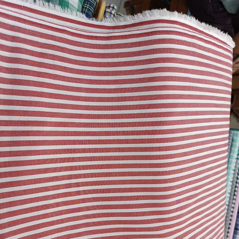 Jual Kain Katun Yandet Italy Import Motif Salur Garis Garis Strips