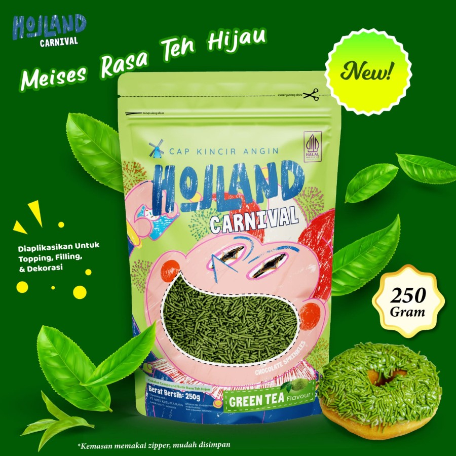 Jual Meises Holland Carnival Green Tea 250gr - Meses Warna Hijau Rasa ...