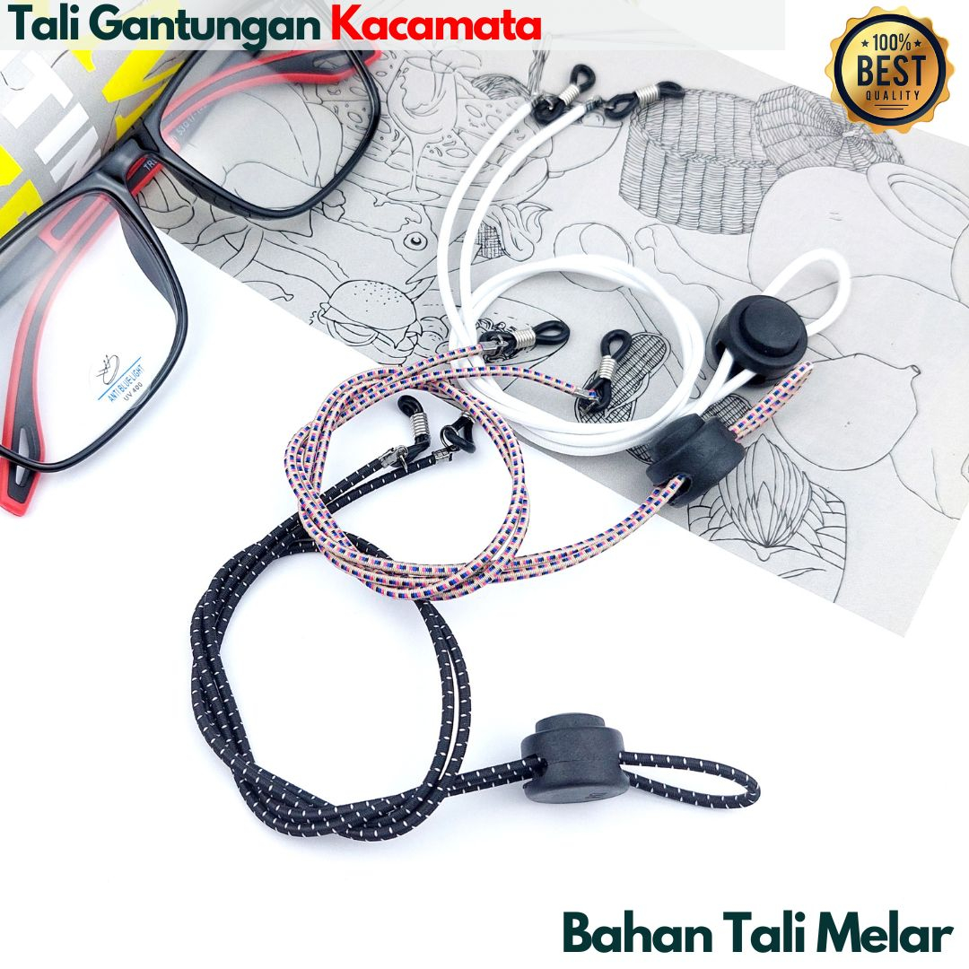 Jual Tali Kacamata Gantungan Kacamata Kalung Pengait Kacamata Fashion Bahan Karet Melar Dengan