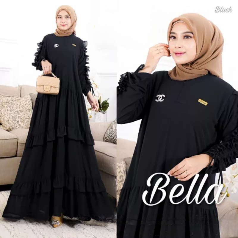 Jual Gamis Terbaru 2024 Dress Wanita Korean Style Baju Lebaran Terbaru ...