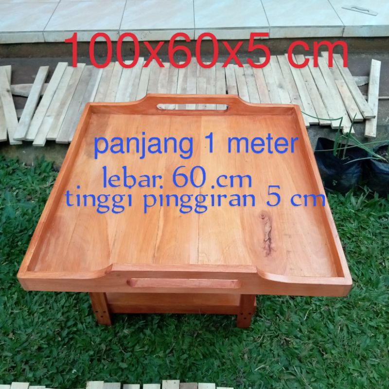 Jual Nampan Kayu Cmx Cm Baki Aesthetic Jumbo Besar Shopee Indonesia