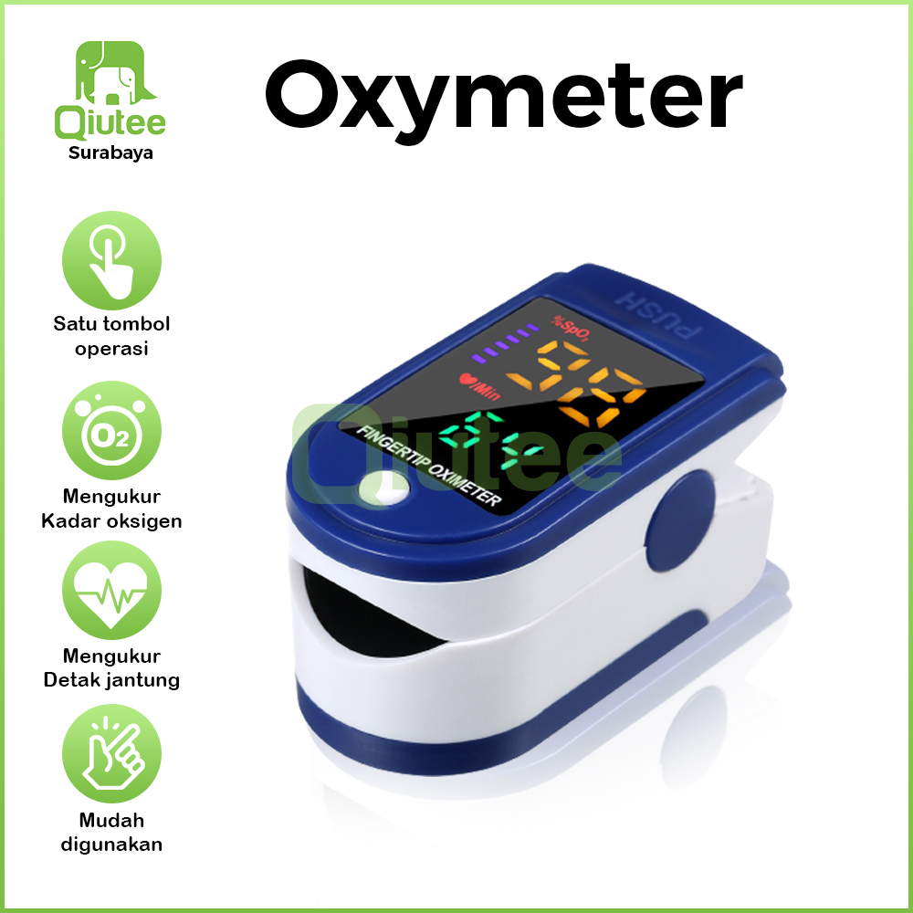 Jual Oximeter Oxymeter Fingertip Pulse Oksimeter Alat Kesehatan SPO2 ...