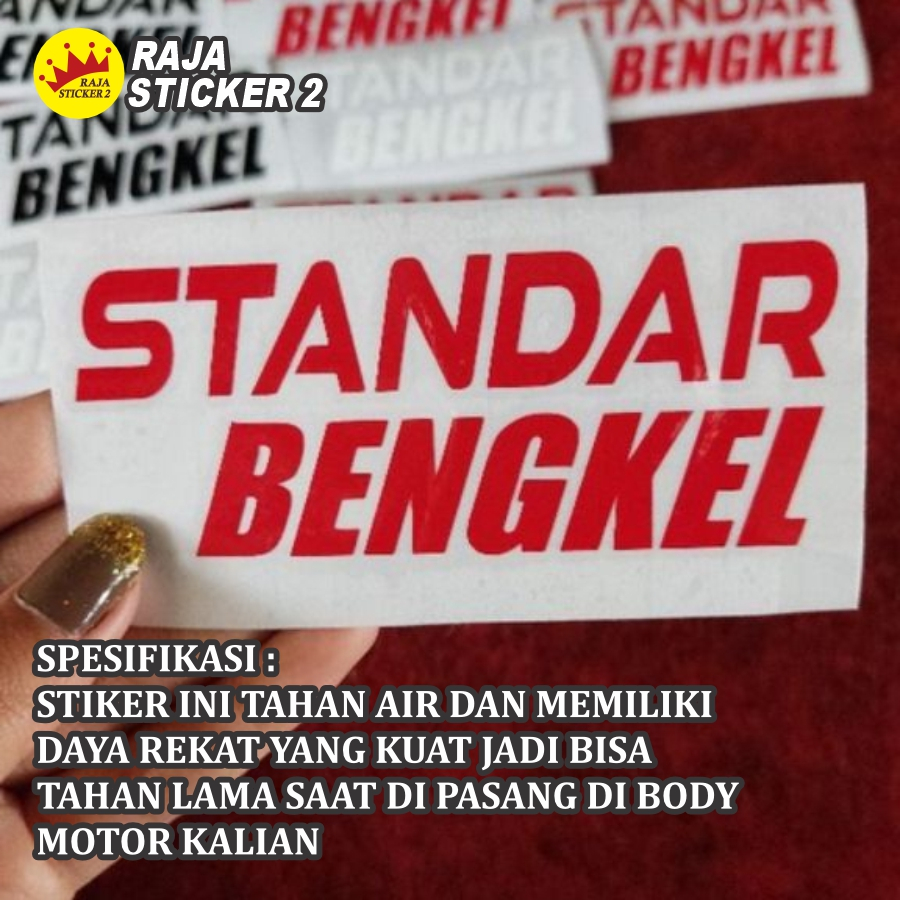 Jual STICKER CUTTING sticker STANDAR BENGKEL | Shopee Indonesia