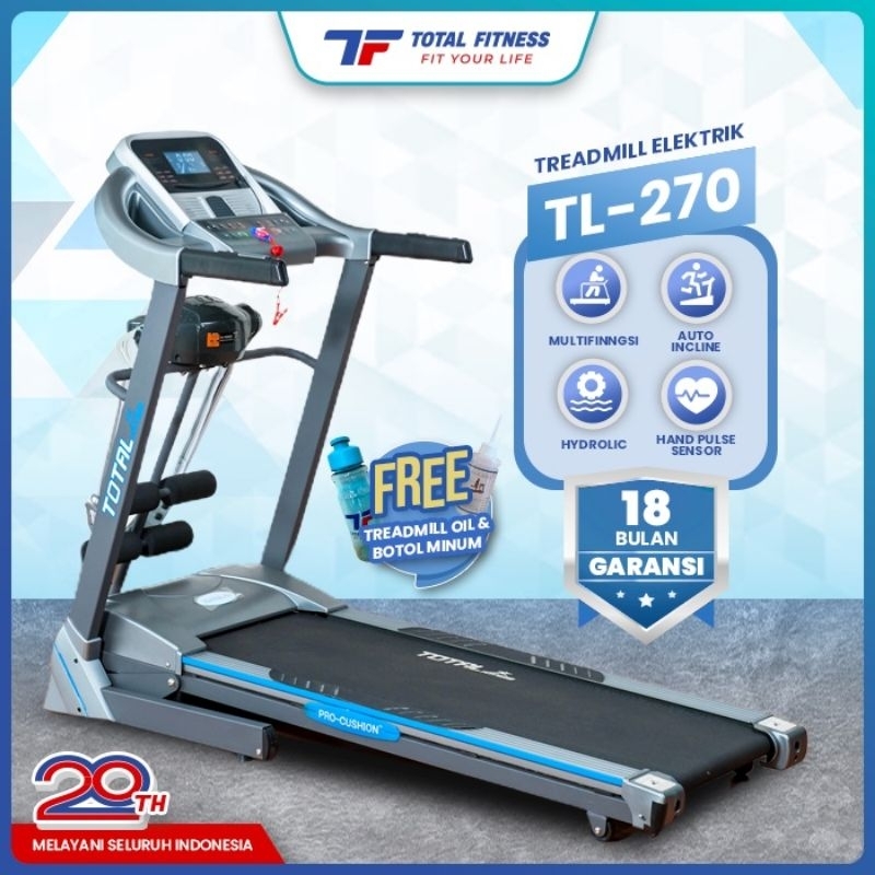 Jual Treadmill Elektrik Medium Tl 270 Automatic Incline Alat Fitnes