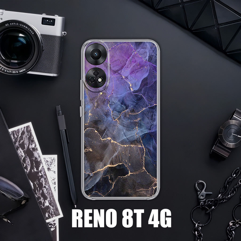 Jual Case OPPO RENO 8T 4G 2023 [MARBLE COLOR] Casing OPPO RENO 8T 4G ...