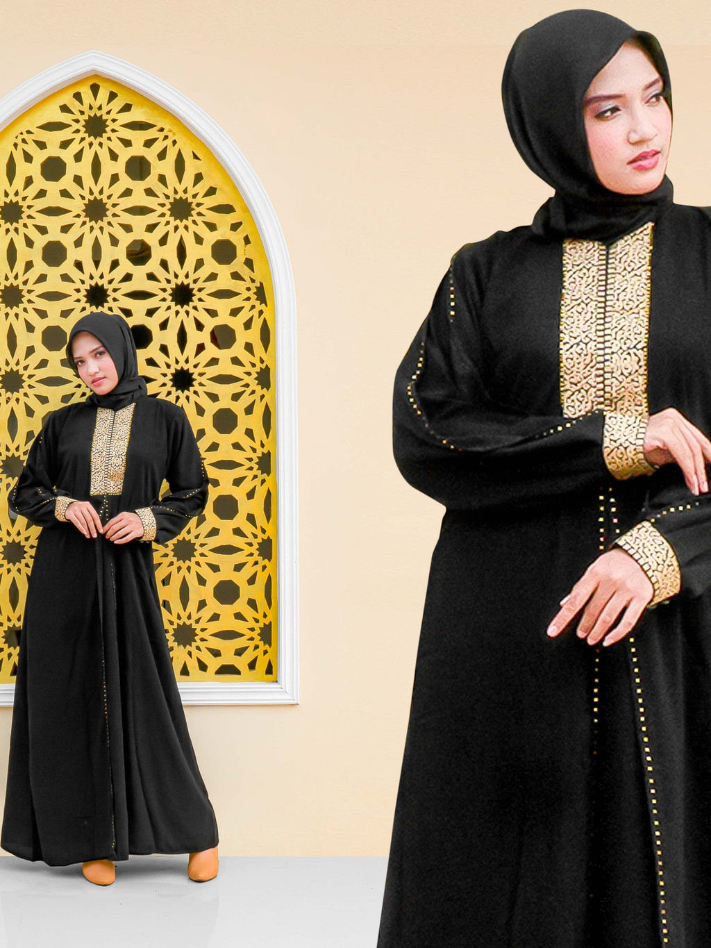 Jual Abaya Bordir