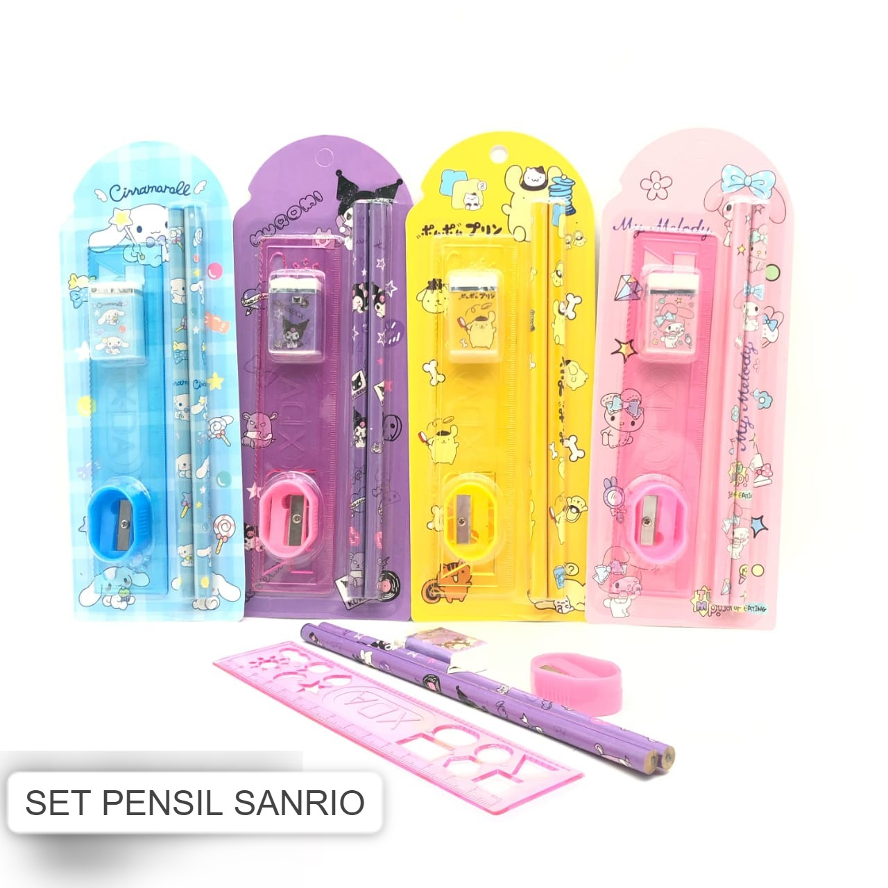 Jual HS - PENSIL SET SANRIO | ALAT TULIS SEKOLAH | ATS ATK | PERALATAN ...