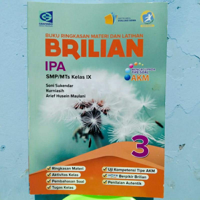 Jual Buku Ringkasan Materi Dan Latihan Brilian Ipa Smp Kelas 9 Akm Kurikulum 2013 Grafindo 9634