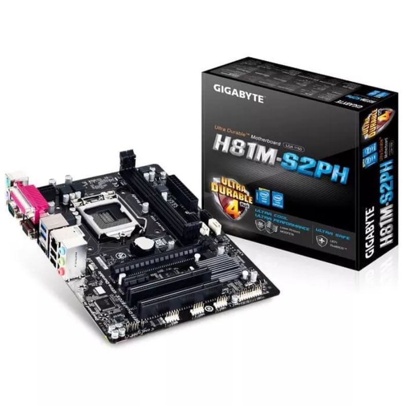 MOTHERBOARD GIGABYTE H81 M S2PH SOCKET 1150 DDR3 RESMI