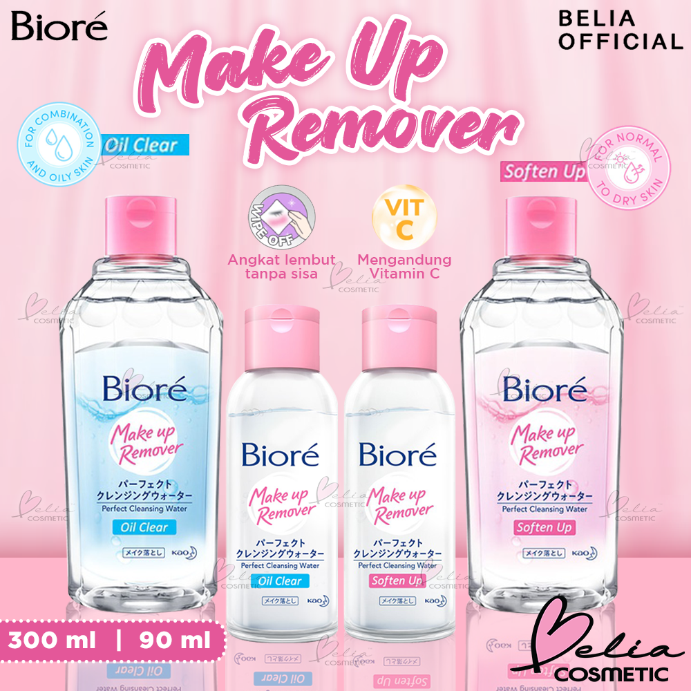 Jual BELIA BIORE Make Up Remover 300ml Oil Clear Biru Soften Up