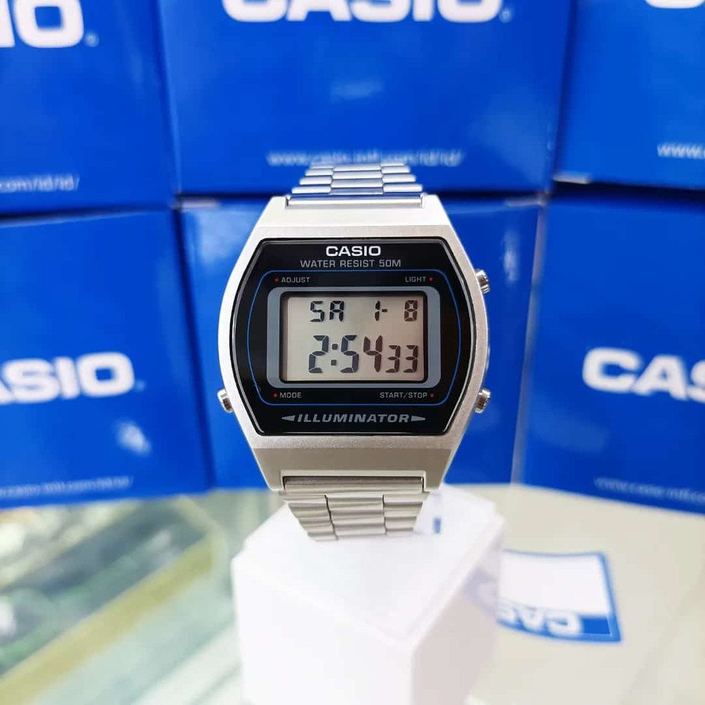 Jual Casio Original B640wd-1avdf B640 Jam Tangan Digital Stainless Band ...