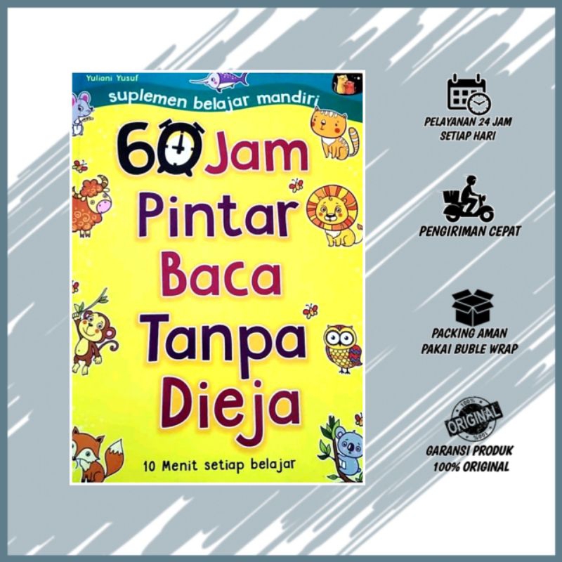 Jual Buku Belajar Membaca Anak TK PAUD - 60 Jam Pintar Baca Tanpa Dieja ...